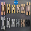 130 Degree Satin Stainless Steel Solid Concealed Door Hinge Invisible Hinges for Storage Room-DDCH014