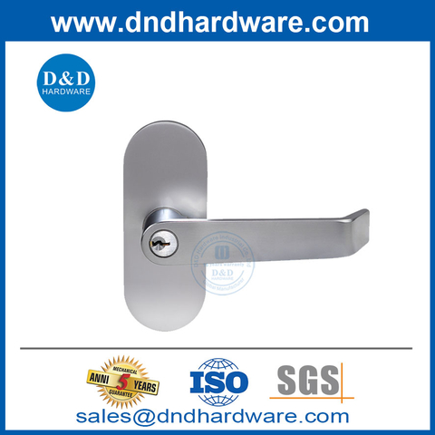 Zinc Alloy Stainless Steel Lever Trim for Fire Rated Metal Or Wooden Door-DDPD042