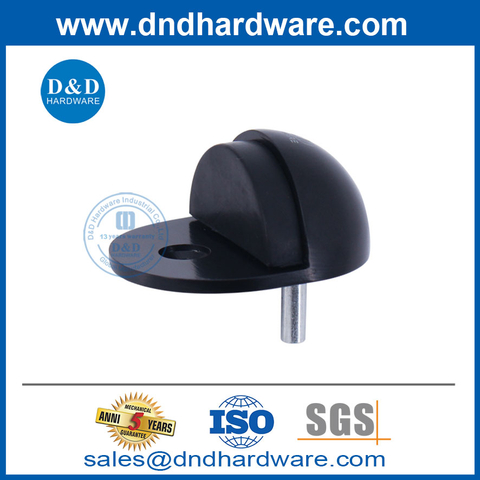 Stainless Steel Hemisphere Matt Black Exterior Door Stop-DDDS003