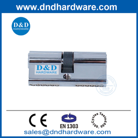 EN1303 Polish-Chrome Security Cylinder Door Lock Core With 2 Piece Key Door Lock Cylinder-DDLC003