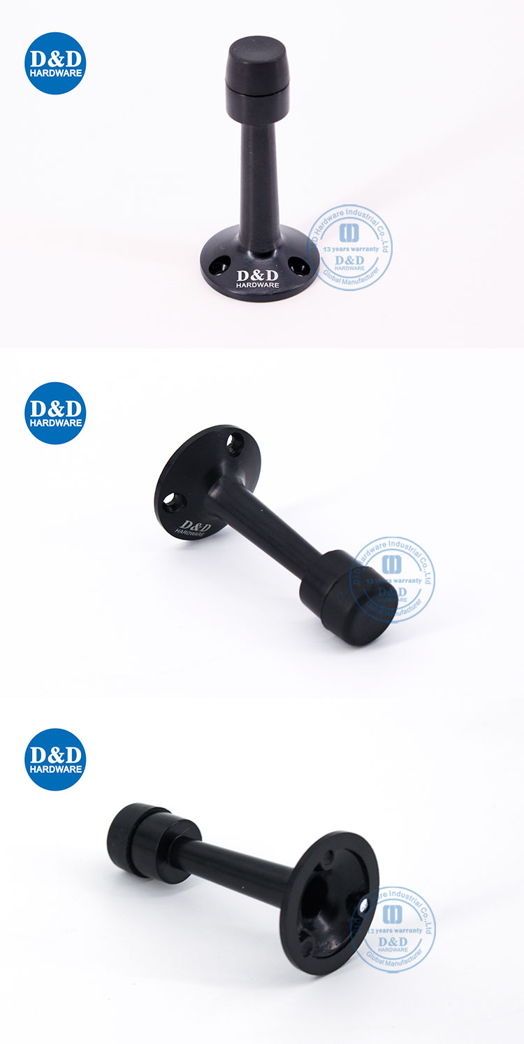 matte black door stops-DDDS019