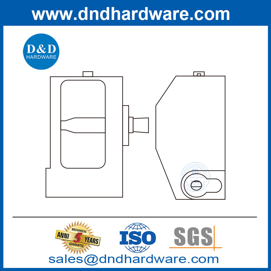 High Heavy Duty 304 Stainless Steel Durable Solid Antique Padlock for Warehouse Door-DDPL009