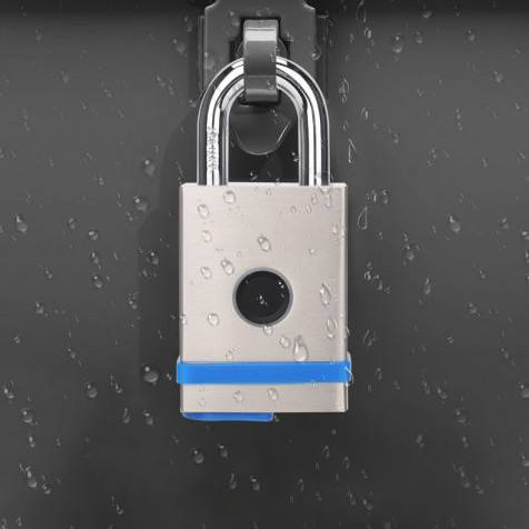 Waterproof Fingerprint Padlock with APP Heavy Duty Rust Resistant Padlock Smart Padlock-DDPL010