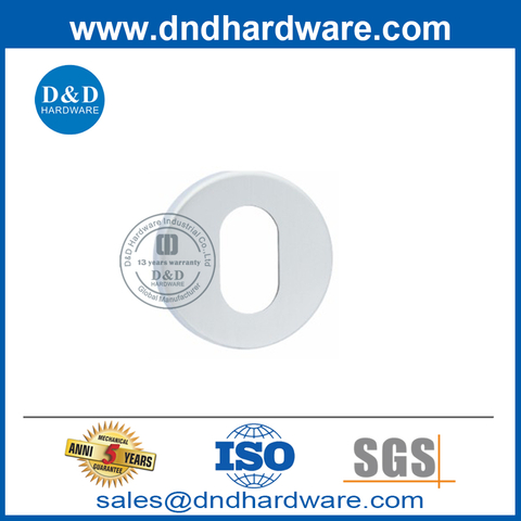 Stainless Steel Round Shape Door Lever Handle Cylinder Escutcheon for Interior Door-DDES004