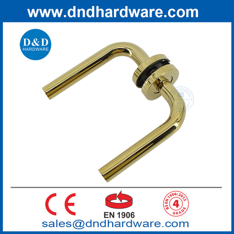 Polished Brass BS EN1906 Stainless Steel Interior Lever Door Handles-DDTH002