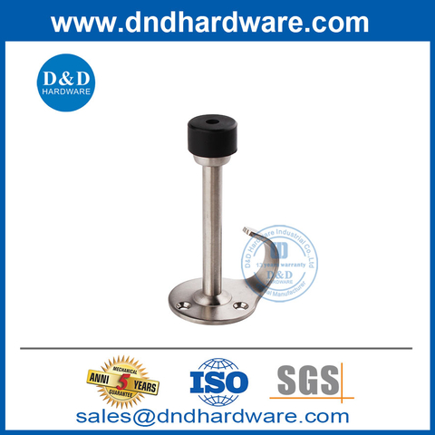 SS304 Strong Door Stopper with Hook for Public Toilet-DDDS017