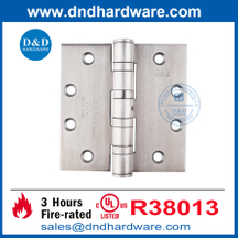 Heavy Duty Non Removable Pin UL Stainless Steel Door Hinge-DDSS004-FR-4.5X4.5X4.6