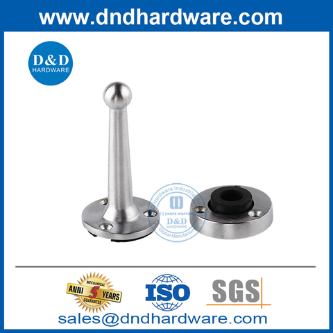 Contemporary Satin Chrome Zinc Alloy High Door Stopper-DDDS021