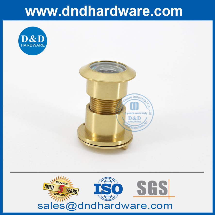 200 Degree Polished Brass Best Design Peephole Door Viewer-DDDV003
