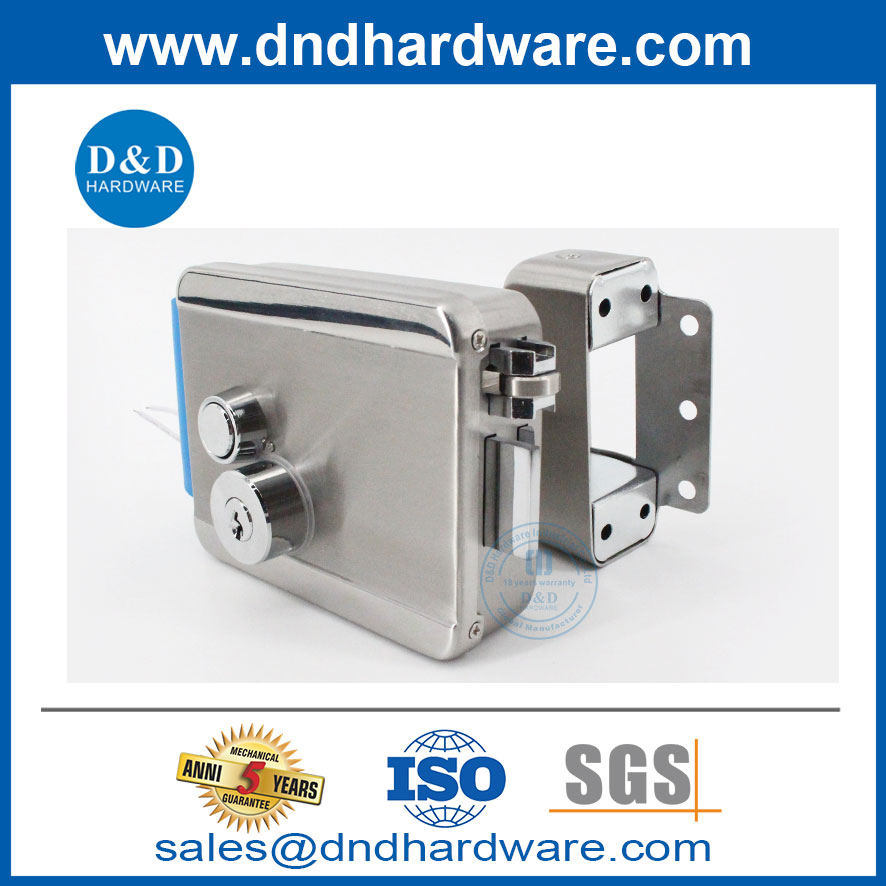 Brass Cylinder Night Latch Electrical Rim Lock for Exterior Door-DDRL160