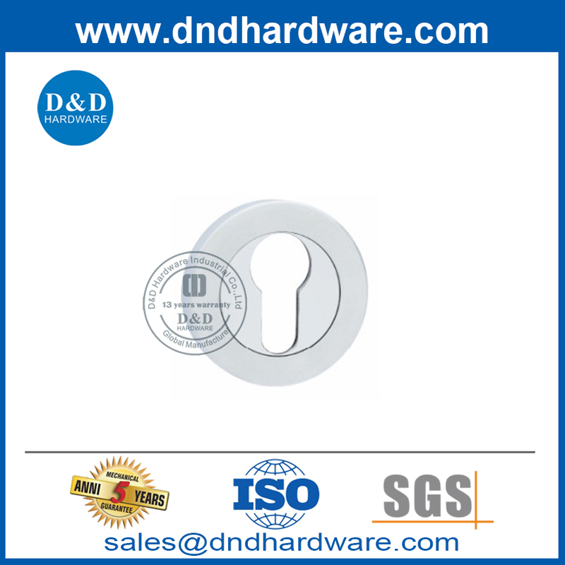 High Quality Interior Inox Tubular Lever Door Handle Cylinder Escutcheon-DDES008