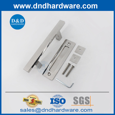 Polished Stainless Steel Square Barn Door Handle High Quality Door Handle-DDBD103