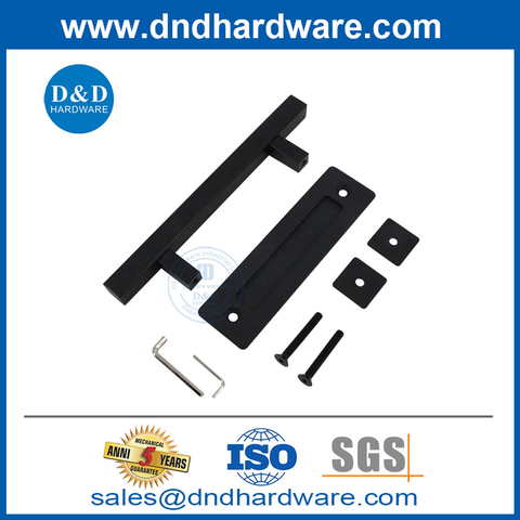 Black Barn Door Pull Stainless Steel Contemporary Barn Door Handles-DDBD104