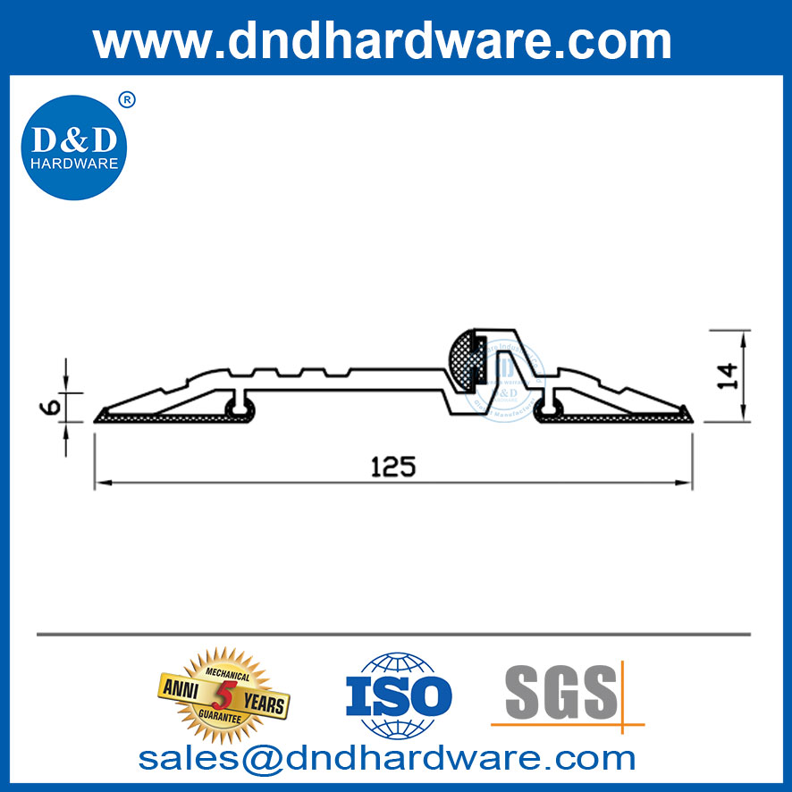 External Aluminum Door Threshold Plate for Residential and Commercial Buildings-DDDT103