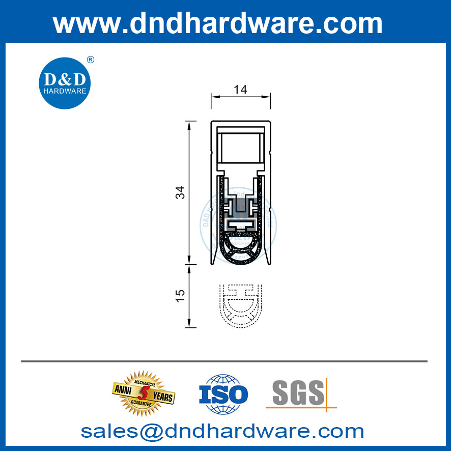 door bottom seal strip