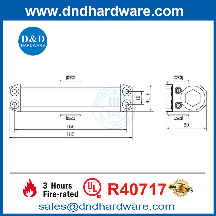 Spring door closer