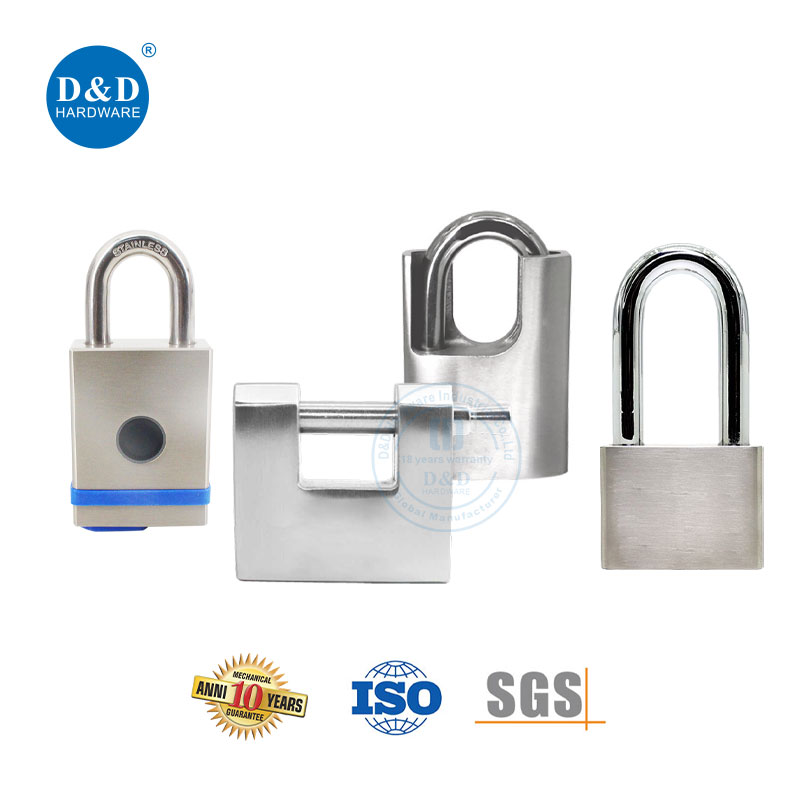Cylinder Key Fingerprint Pad Lock