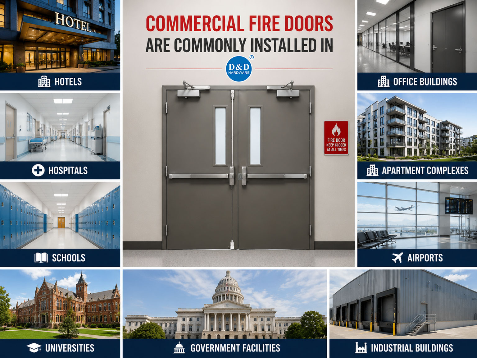 Why Is Hardware Selection Critical for Commercial Fire Doors?