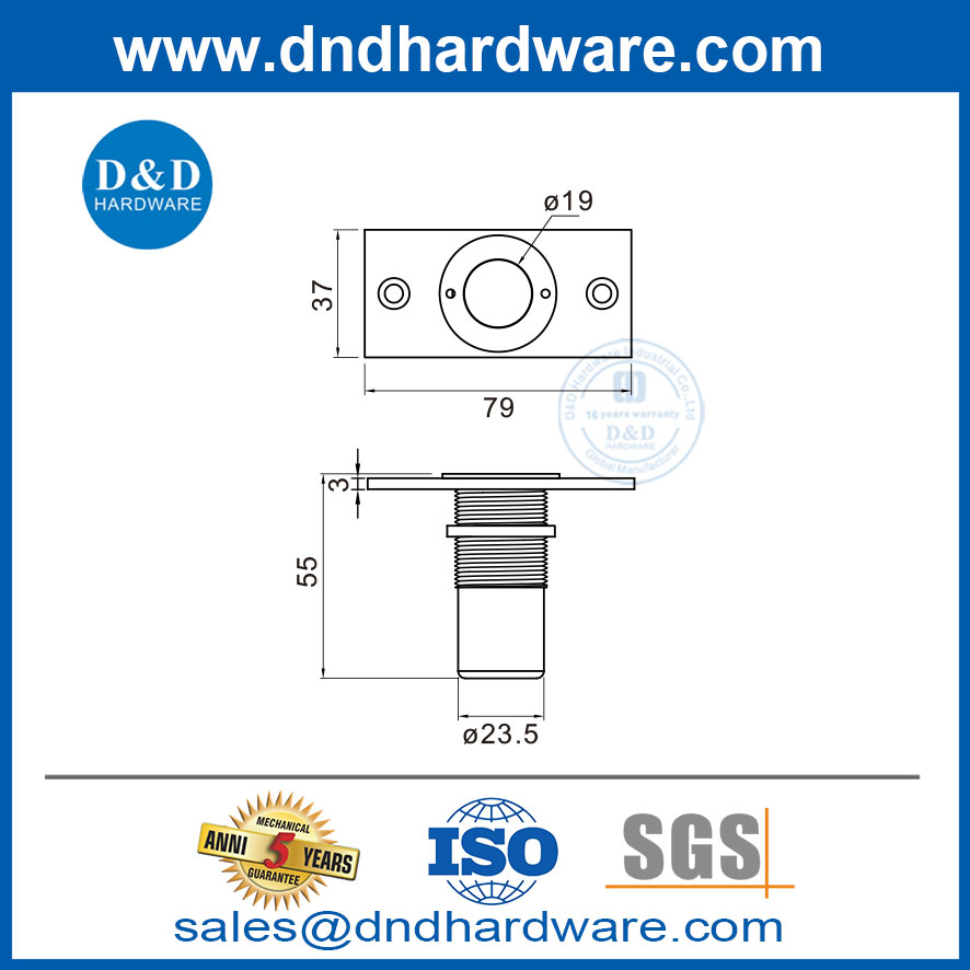 dust proof strike plate