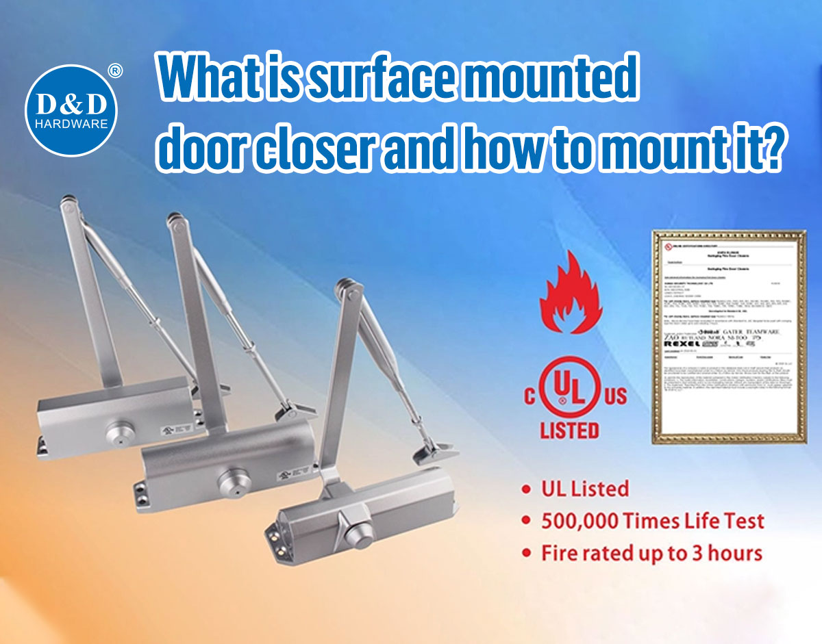 What is surface mounted door closer and how to mount it?