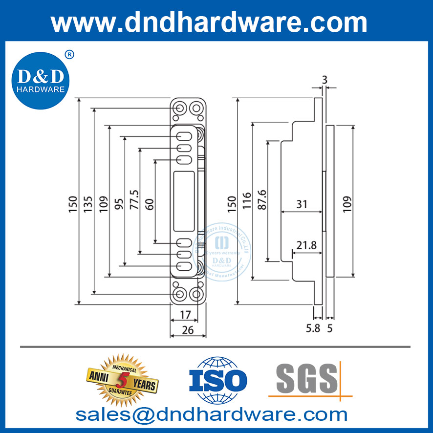 110 degree concealed hinge
