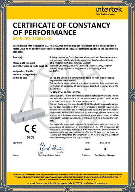  CE door closer