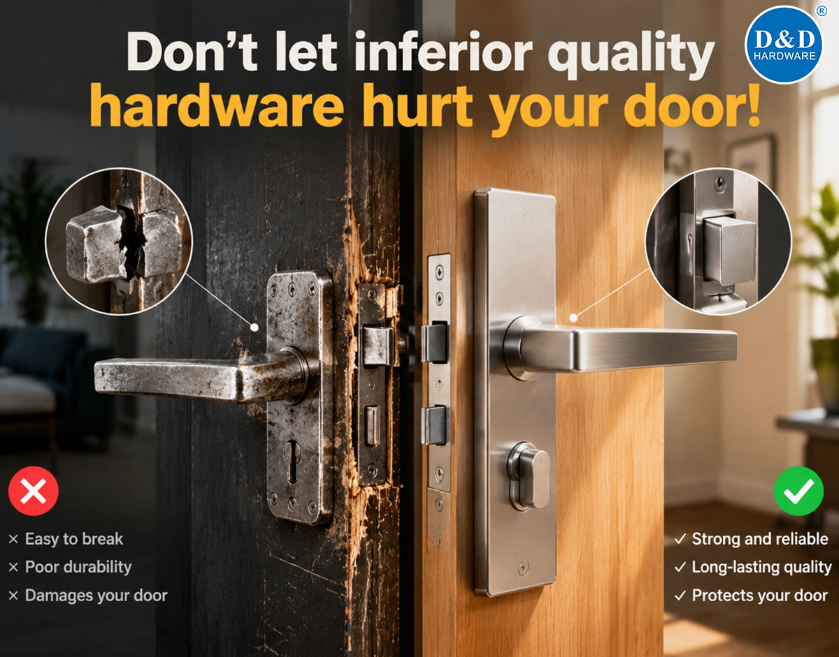 Don't let inferior quality hardware hurt your door!