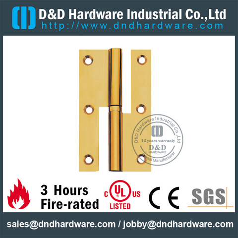 DDBH018-Solid brass lift-off hinge with BHMA standard for Metal Door 