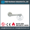 Stainless Steel 316 Cast Silver Lever Handle on Rose for Metal Commercial Doors -DDSH045