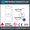 SS316 U Shape Lever Handle with Square Plate -DDTP001-N