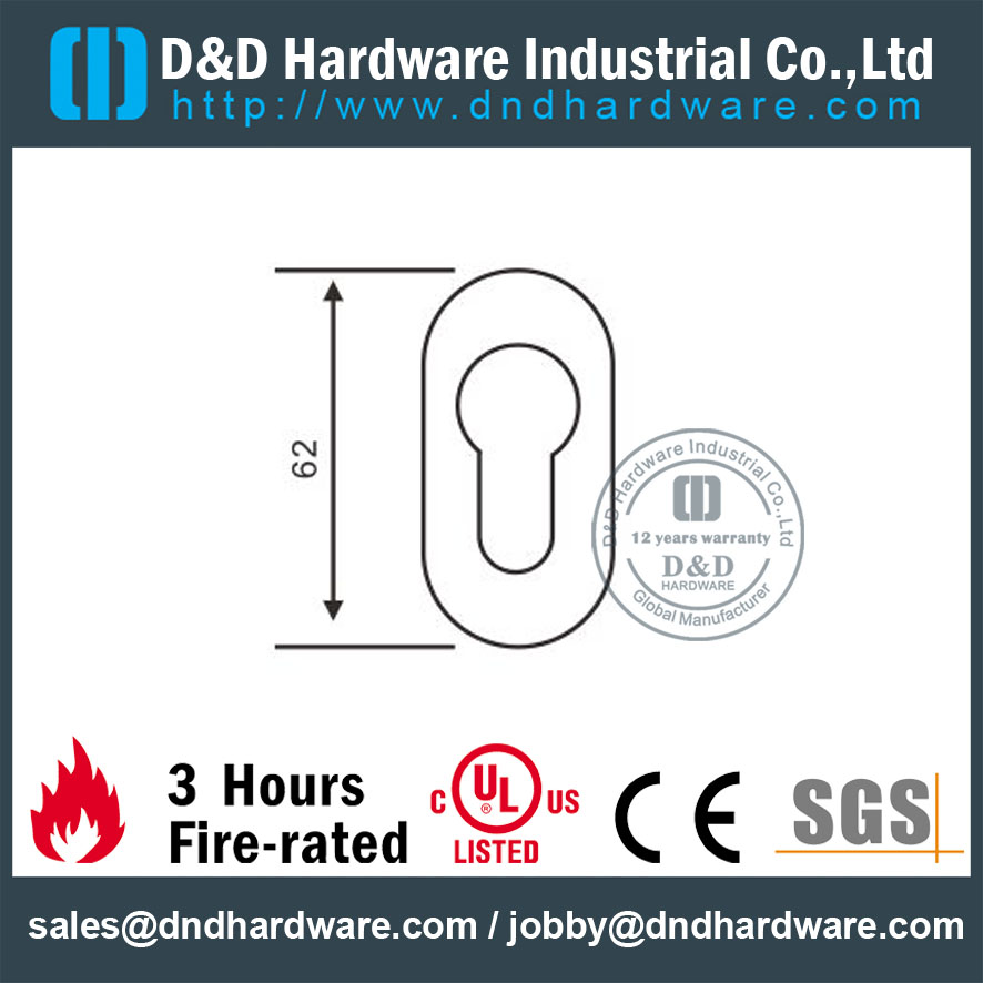 Oval Escutcheon-D&D Hardware