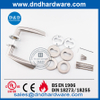 Round Rose Stainless Steel Solid Lever Door Handle-DDSH002