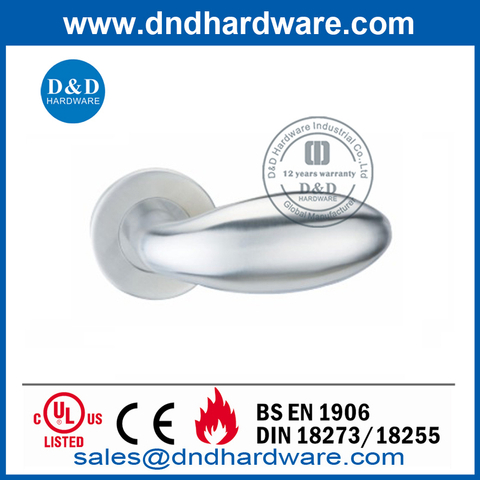 SUS316 Modern Interior Door Solid Lever Handle-DDSH030