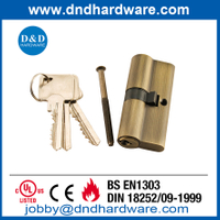 Solid Brass Antique Brass Euro Double Cylinder Lock-DDLC003