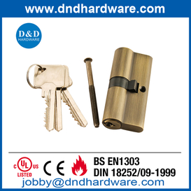 Solid Brass Antique Brass Euro Double Cylinder Lock-DDLC003
