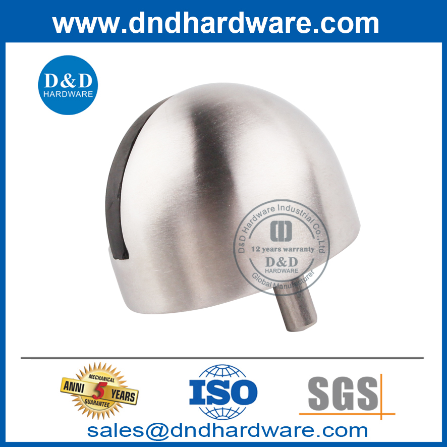 Modern Design Silver Stainless Steel Round Commercial Door Stop-DDDS002