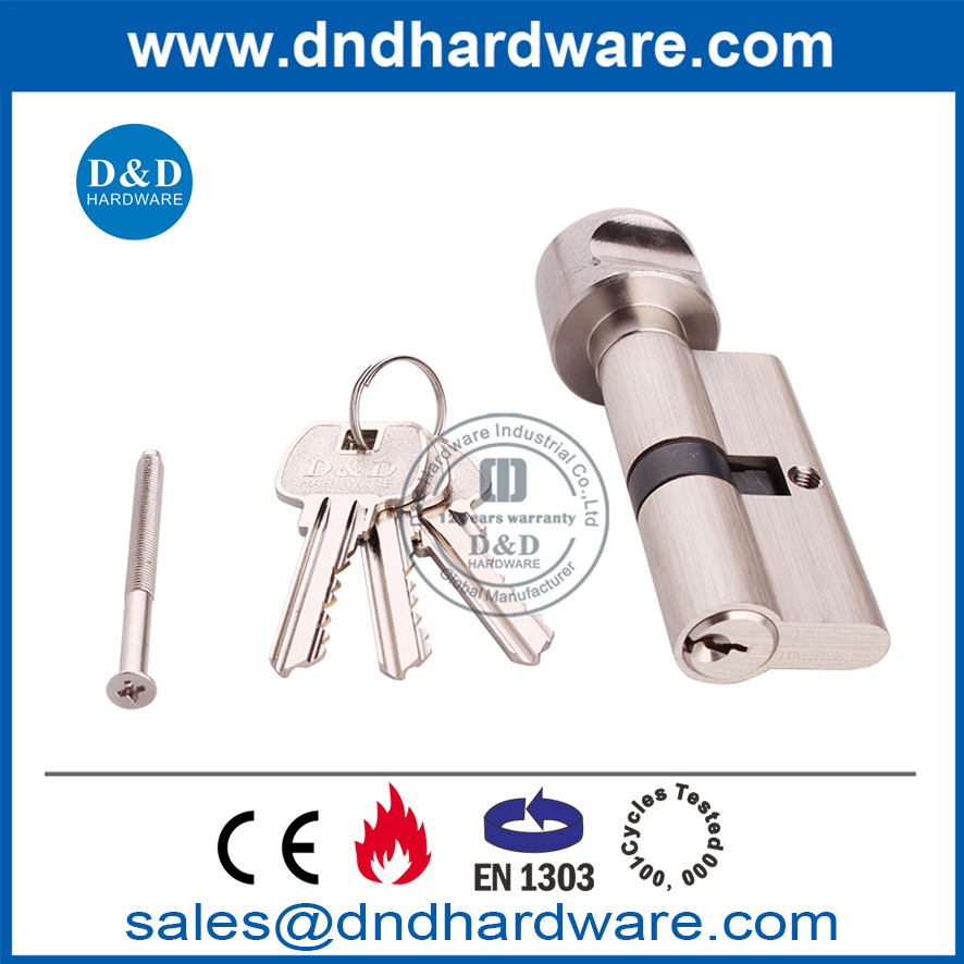 BS EN1303 Solid Brass Key and Turn Lock Cylinder-DDLC001 from China ...