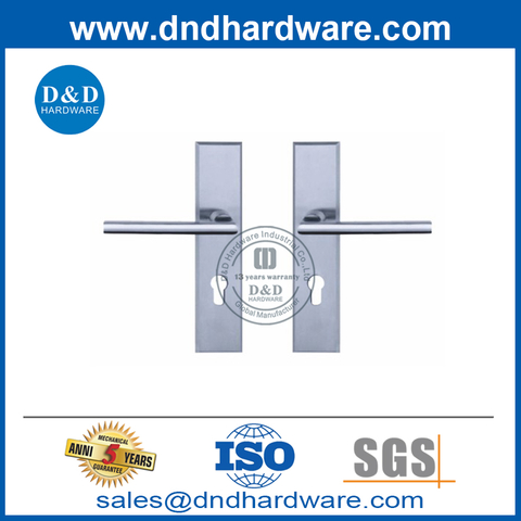 Stainless Steel Wooden Door Lever Handle with Casting Plate-DDLP001