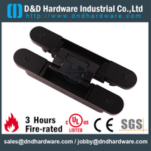 Black Sanding Black lid heavy duty 3D Adjustable Concealed Hinge for Office Building Door-DDCH008-G80