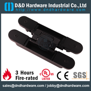 Black Sanding Black lid heavy duty 3D Adjustable Concealed Hinge for Office Building Door-DDCH008-G80