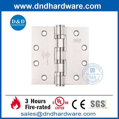 UL Listed SS201 Full Mortise Fire Door Hinge-DDSS004-FR