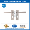 Stainless Steel External Door Mitred Lever Handle on Plate-DDTP009