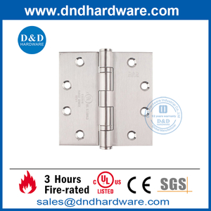 UL Listed 4.5 Inch SUS304 Ball Bearing Fire Door Hinge-DDSS002-FR-4.5X4.5X3.4