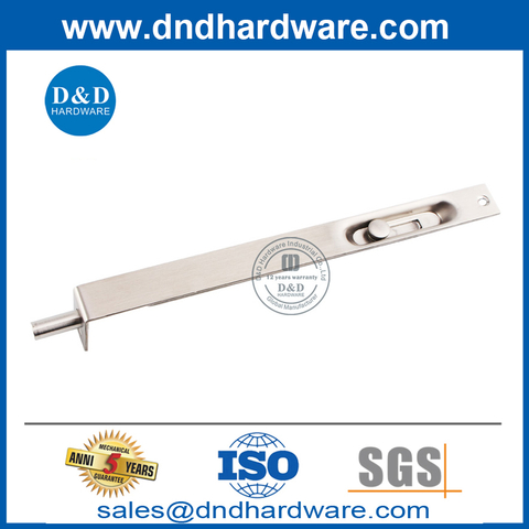 Stainless Steel Residential Security Nail Flush Door Bolt-DDDB005