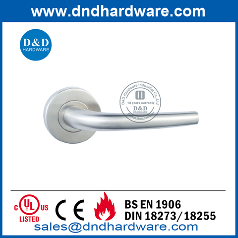 Class 4 Modern Stainless Steel Hollow Lever Door Handle-DDTH004