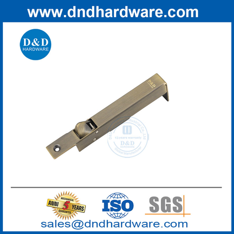 Antique Brass Grade SS304 Spring Sinistrad Automatic Flush Bolt-DDDB023