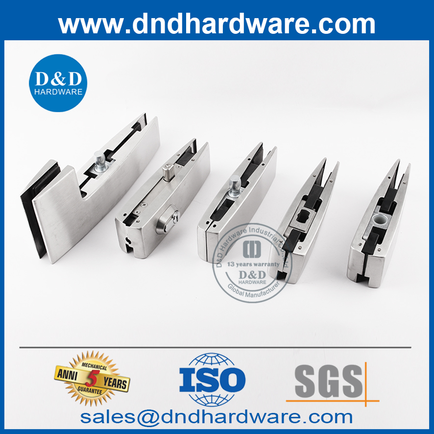 Outside Stainless Steel Glass Door Hardware Bottom Patch Fitting-DDPT006