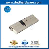 Solid Brass Safety Offset Double Cylinder Mortise Door Lock Cylinder with Keys-DDLC012