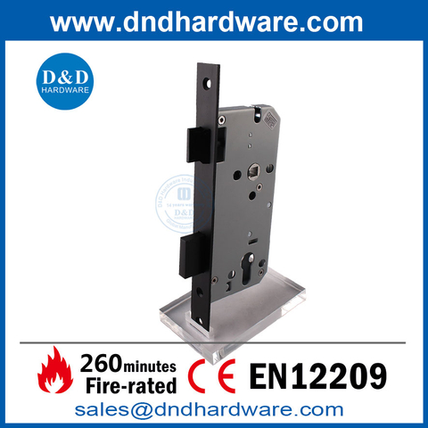 Matt Black CE Fire Rated 260min Front Door Sash Lock-DDML009 