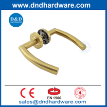 Satin Brass Lever Handles EN1906 Stainless Steel Gold Front Door Handle-DDTH011